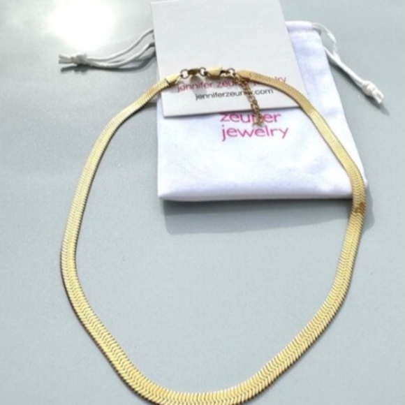 Jennifer Zeuner NWT  Karli Necklace in Gold - Picture 2 of 10